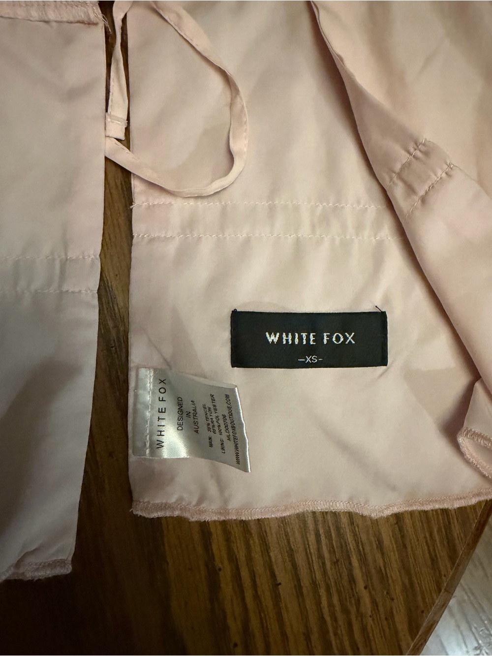 Light Pink Halter Tie-Front Top - Picture 3 of 3